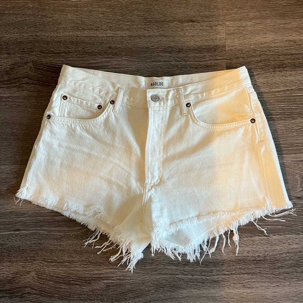 AGOLDE Parker Vintage Cut Off Short - Tissue